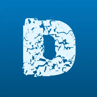 DNS, сеть супермаркетов цифровой техники и бытовой электроники, лого-визитка